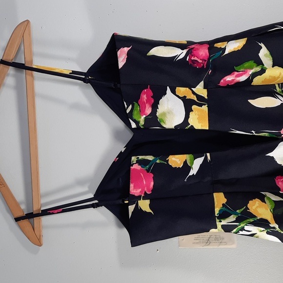 NWT ELIZA J. NAVY/FLORAL( YELLOW, PINK & WHITE) DRESS SZ 4 - Picture 9 of 11